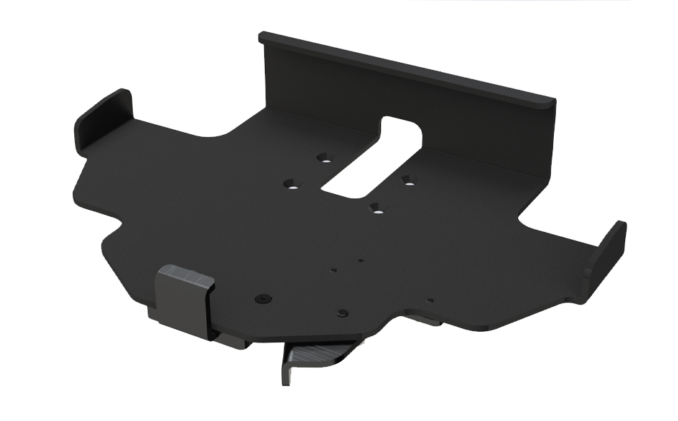 Cradle with Thumb Latch for iKey Keyboard Precision Mounting