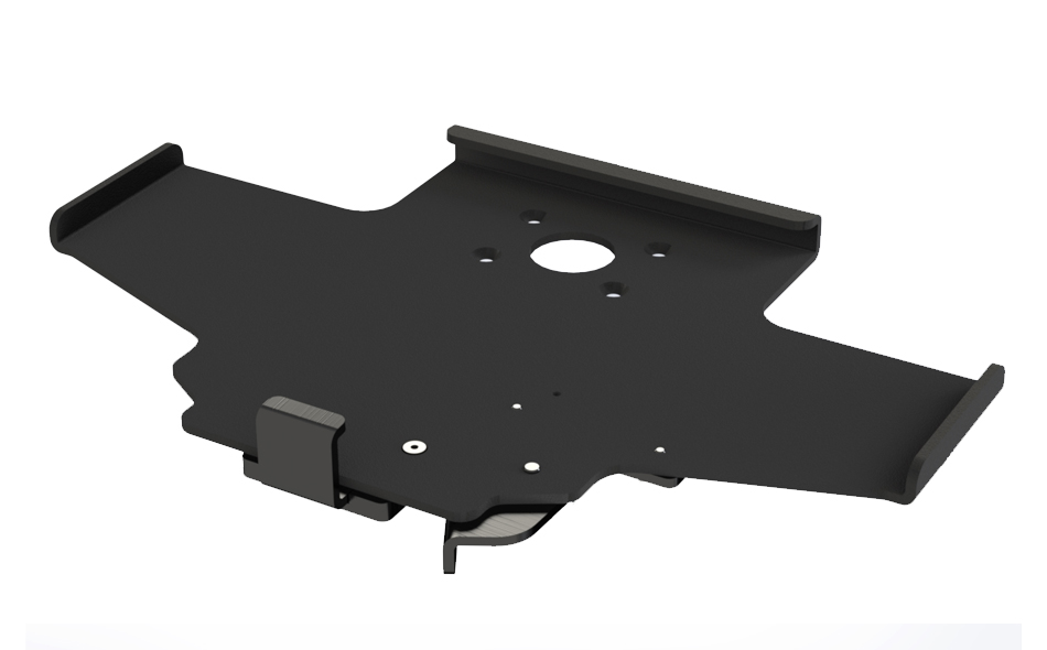 Cradle with Thumb Latch for iKey Keyboard Precision Mounting