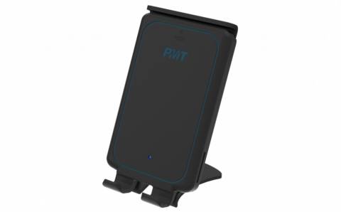 Desktop Wireless Charging Phone Cradle with USB Plug