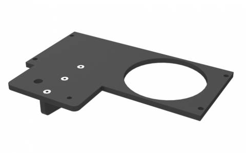 4" Breakaway Armrest and Cupholder Faceplate with Gusset