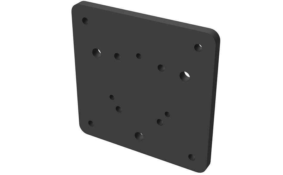 RAM C & D Ball To VESA 75 Adapter Plate Angle View 1