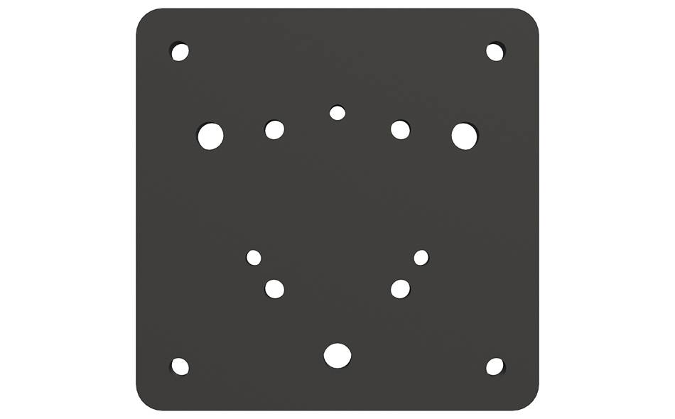 RAM C & D Ball To VESA 75 Adapter Plate Rear View