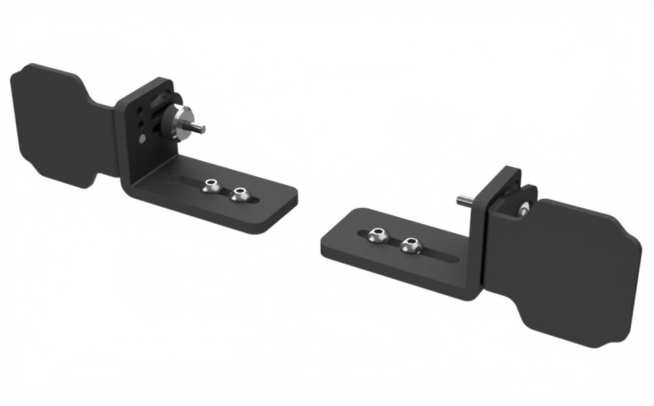 Universal Radio Dashmount For Motorola APX2500/6500/7500 with Dual Mic Clips