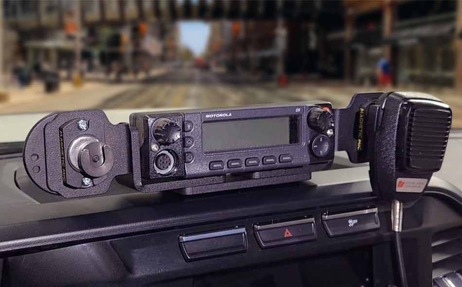 2021+ Ford F-150 Responder and 2023+ Ford F250 Radio Dashmount Plate Low Profile