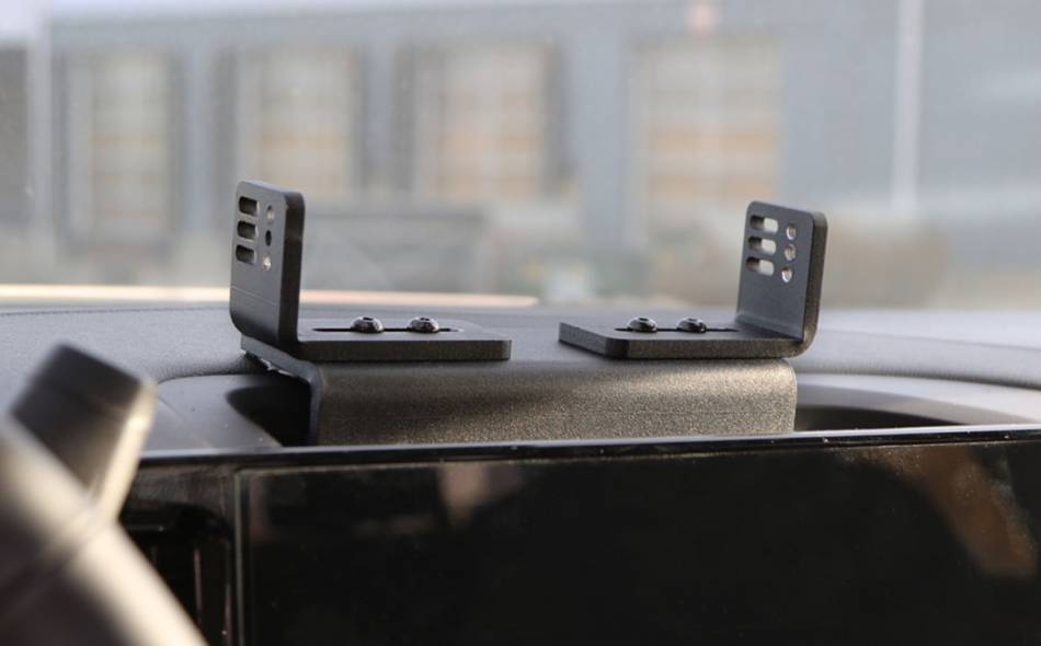 Universal Radio Dashmount For Motorola APX2500 6500 7500 with Dual Mic Clips