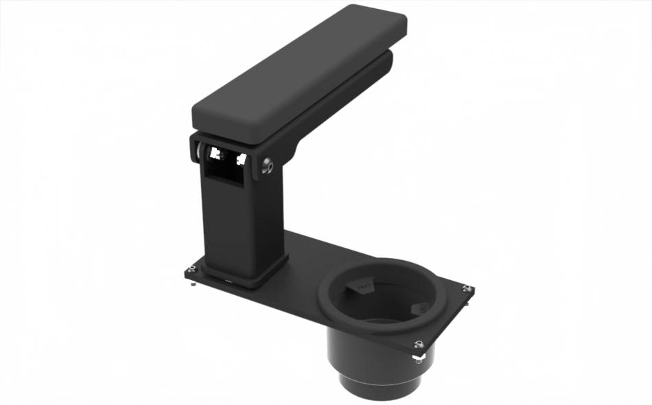 Single 4.5" Breakaway Armrest & Cupholder