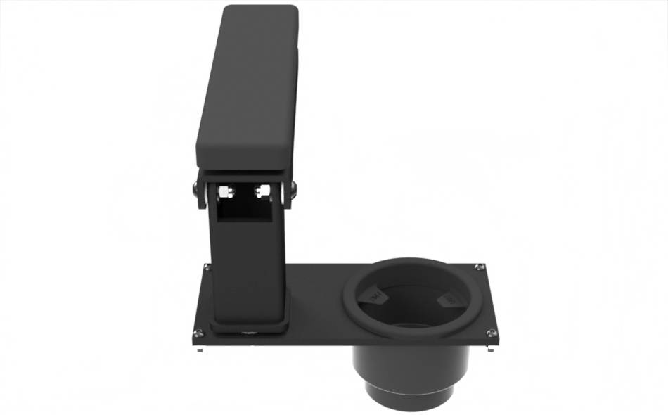 Single 4.5" Breakaway Armrest & Cupholder
