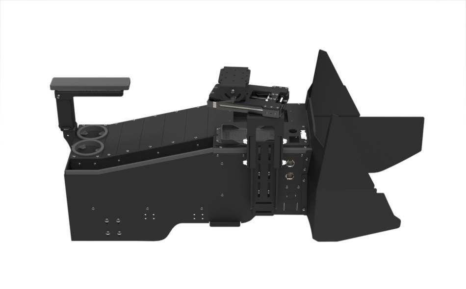 2021+ Ford F150 Column Shift Wide Console with Mousetrap and In Mount Bracket