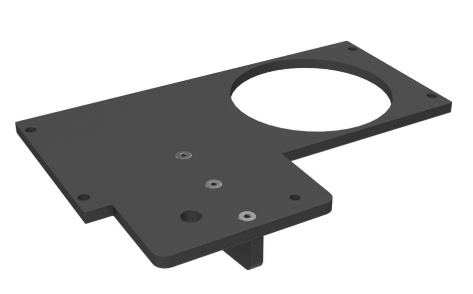 4" Breakaway Armrest and Cupholder Faceplate with Gusset