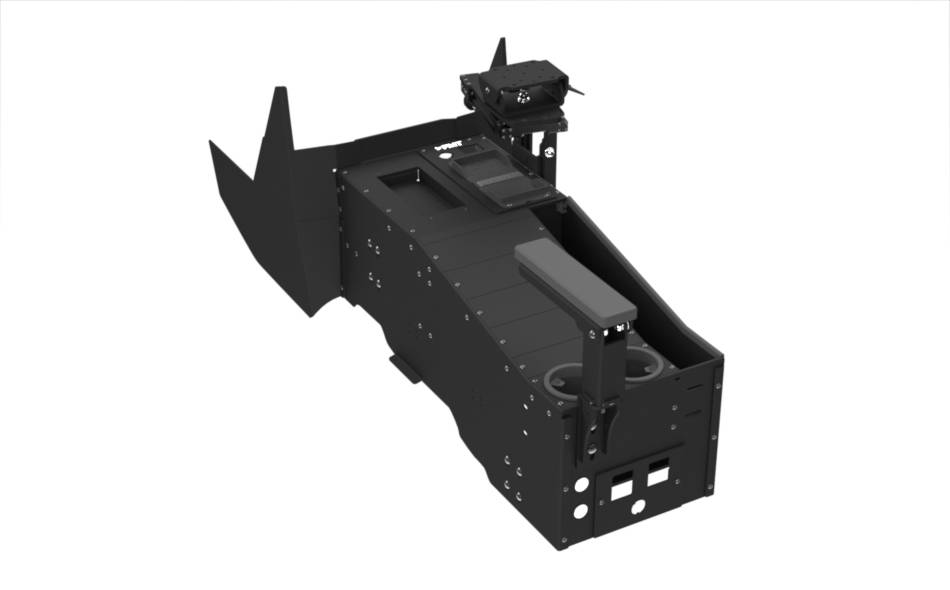 2021+ Ford F150 Column Shift Wide Console with Mousetrap and In Mount Bracket