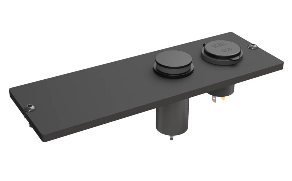 3" Faceplate With 1x Dual USB Type-A and 1x Dual USB Type-C