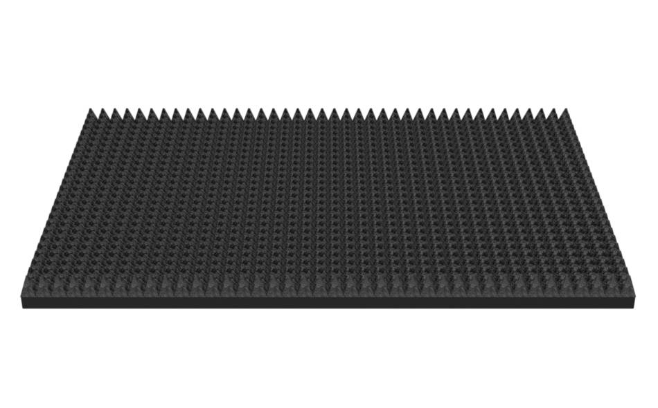 6.9" Blank Faceplate for K9 Wide Console with K9 Rubber