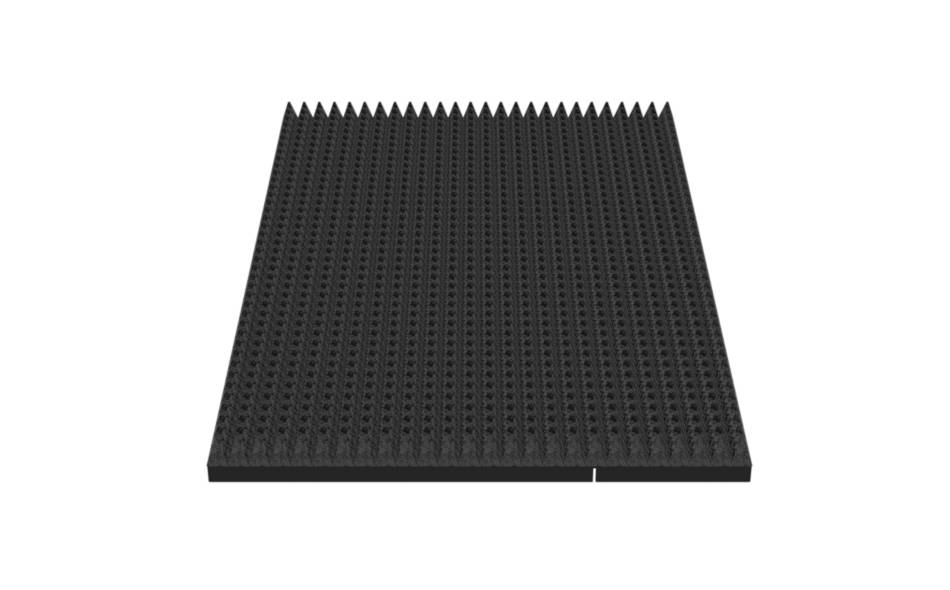 6.9" Blank Faceplate for K9 Wide Console with K9 Rubber