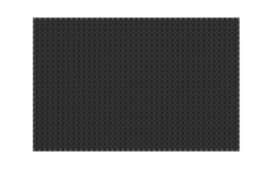 6.9" Blank Faceplate for K9 Wide Console with K9 Rubber