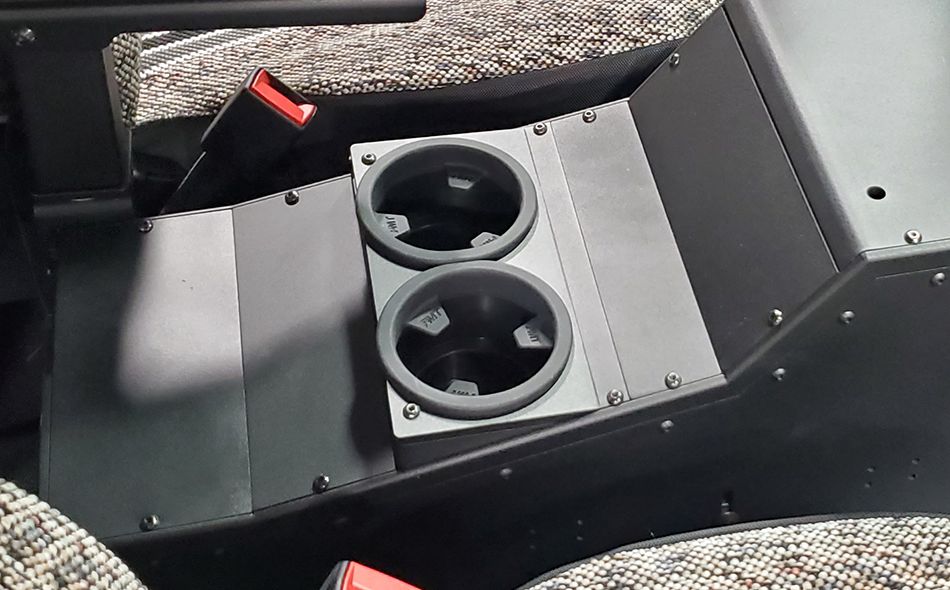 Cup Holder with Rubber Insert