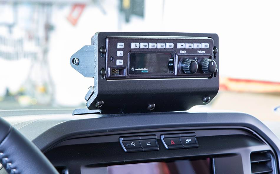 2021+ Ford F-150 Responder and 2023+ Ford F-250 Radio Dash Mount Plate