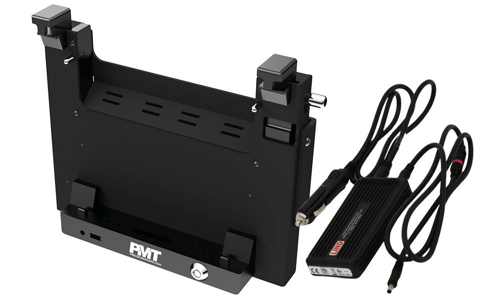 Cradle with Power Adapter for Dell Rugged Tablet | Precision Mounting Technologies Ltd. Cradle with Power Adapter for Dell Rugged Tablet | Precision Mounting Technologies Ltd.